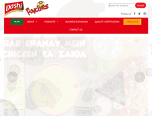 Tablet Screenshot of dashifoods.com